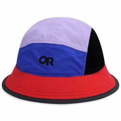 Outdoor Research Swift Bucket Hat in Rhubarb and Ultramarine and Lavender